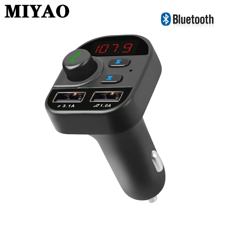 

Wireless FM Transmitter Bluetooth Handsfree Car Kit MP3 Player FM Radio Dual USB Adapter 3.1A Car Quick Charger Car Accessories