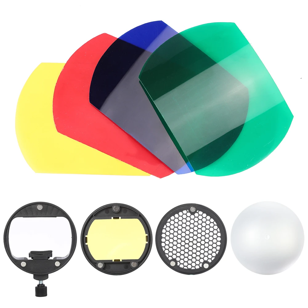 Online TRIOPO MagDome Filtro de Color Reflector de nido de abeja difusor bola accesorios Kits para GODOX YONGNUO Flash reemplazar AK R1 S R1