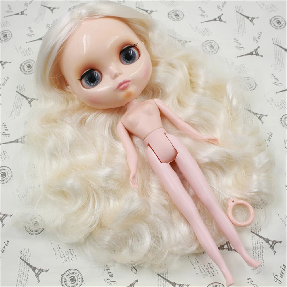 Factory Blyth Doll Pelo Blanco Con/Sin Frequillo 4 Colores De Ojos, Hair White With/Without Bangs 4 Colors For Eyes