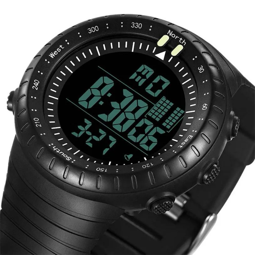 

Fashion Men LED Digital Date Sport Military Rubber Quartz Watch Alarm Waterproof relogio masculino saat montre homme horloges