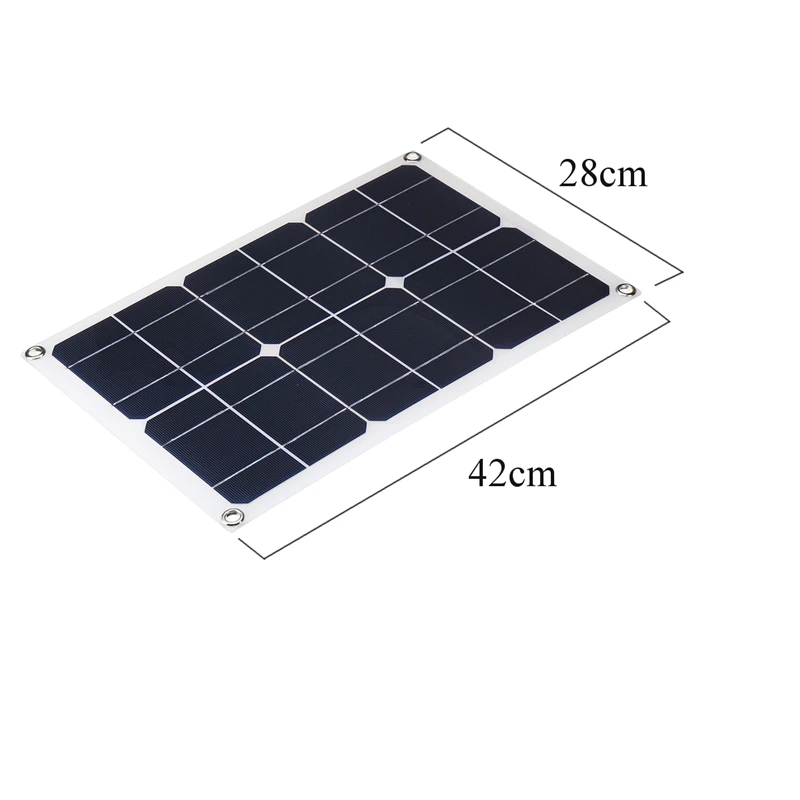 Novo 50w painel solar flexível com 10-50a