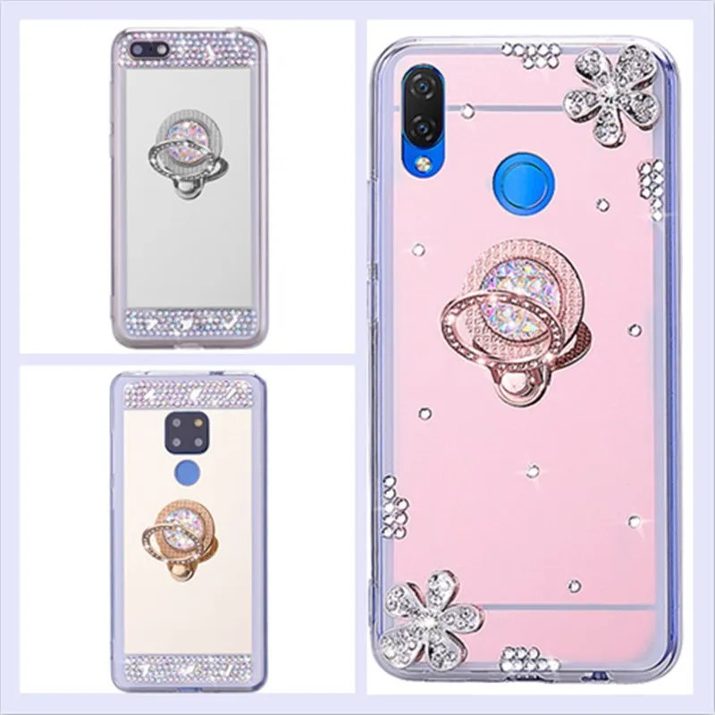 Зеркальный чехол для Huawei Honor 9X pro 8S 8X 8C 8A 10 Lite 7A 7C Pro Чехол на Y9 2019 Y8 Y7 Y6 Y5 Y3 2018 Мягкий