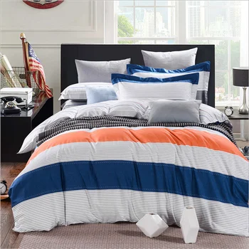 

100% Cotton 4pcs Bedding Set Home Textile Duvet Cover Bed Sheet with Pillowcase for Home