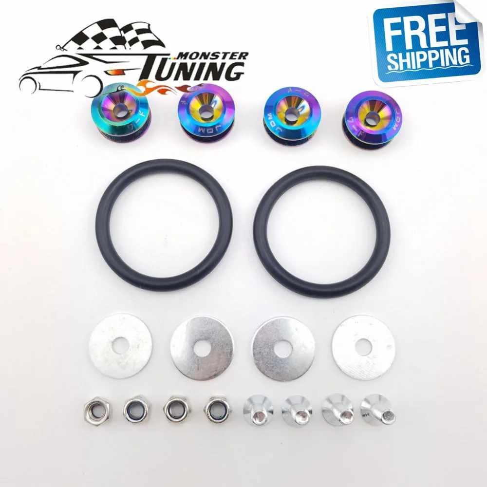 Free Shipping JDM Style Aluminum Bumper Quick Release Fasteners Fender