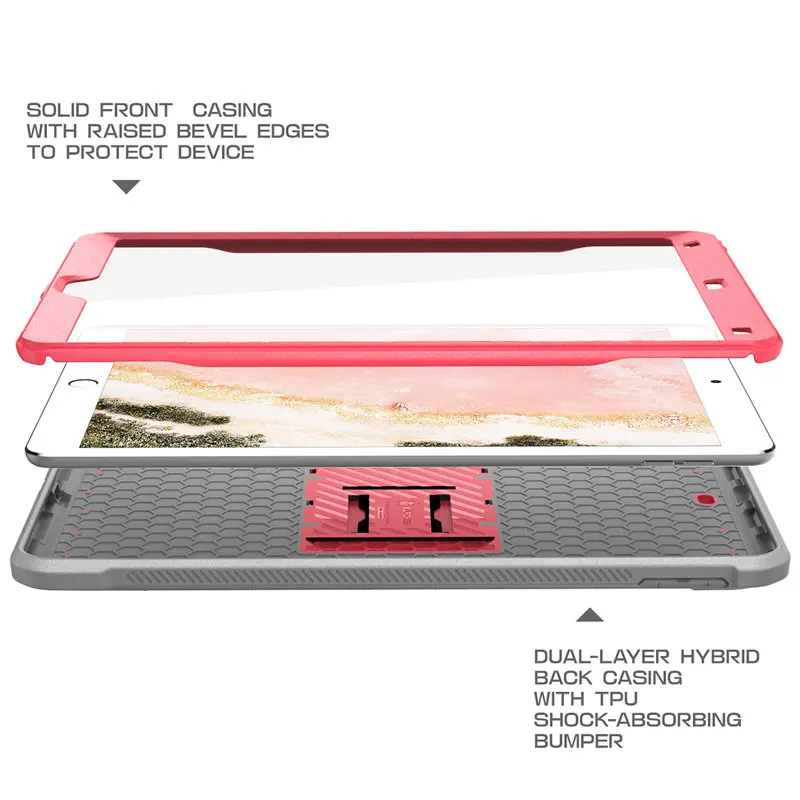 Capa protetora para ipad, estojo resistente com