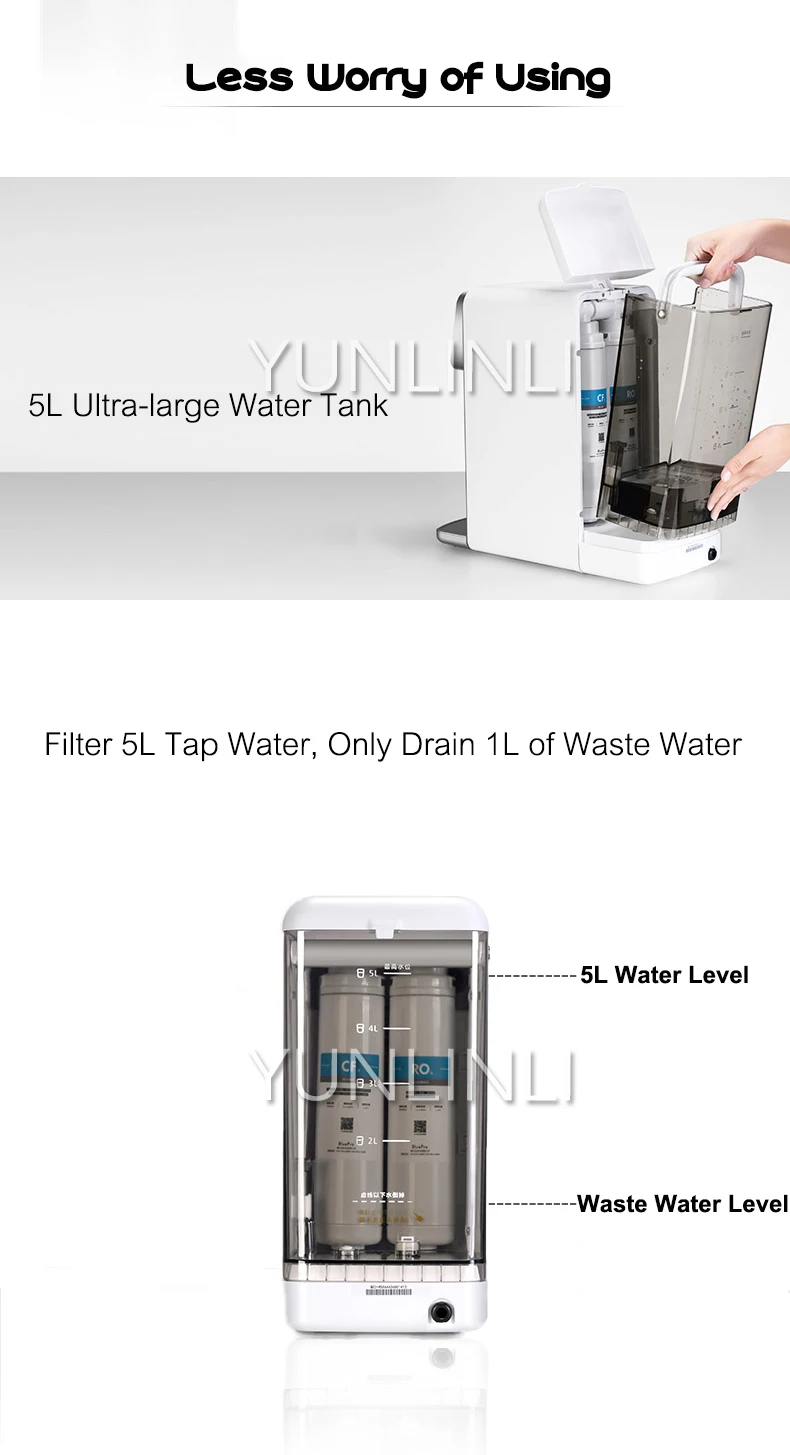 Бытовой очиститель воды мгновенного нагрева воды фильтрующее устройство 5L фильтрации Отопление все в одном машина B04-R50
