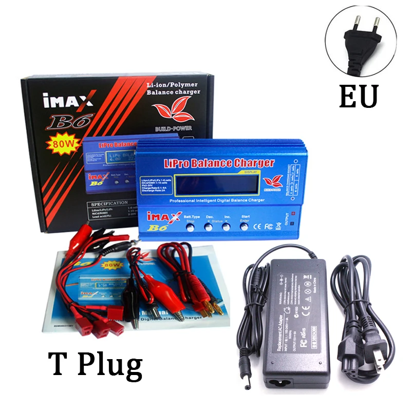 

Battery Lipro Balance Charger iMAX B6 charger Lipro Digital Balance Charger T/Tamiya plug + 12v 6A Power Adapter Charging Cables