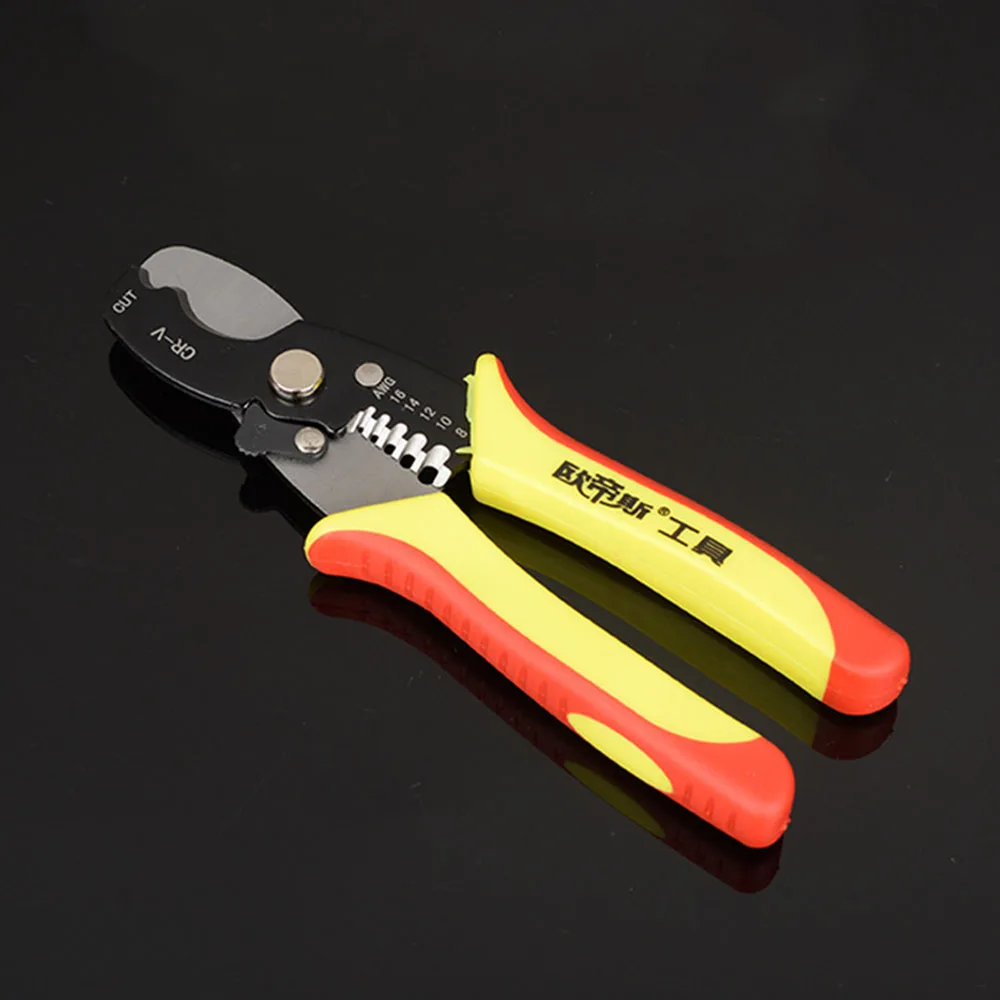 

Hot Sale Multi Tool 8" Wire Stripper Cable Cutting Scissor Stripping Pliers Cutter 1.6-4.0mm Hand Tools Ferramentas Herramienta