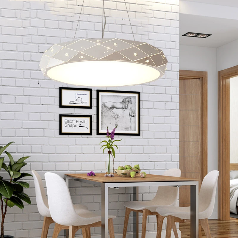 NEO GLeam New Arrival Dining Kitchen Room Bar Pendant Lights Led Pendant Lamp Home Dec White Dia450/650mm lamparas colgantes