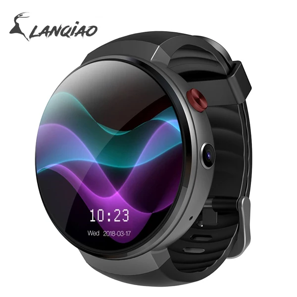 LEM7 1+ 16g памяти 4g Android 7.1.1 мужские спортивные цифровые наручные часы черный силиконовый монитор сердечного ритма внешний аккумулятор 1,39 дюймов экран - Цвет: Gray