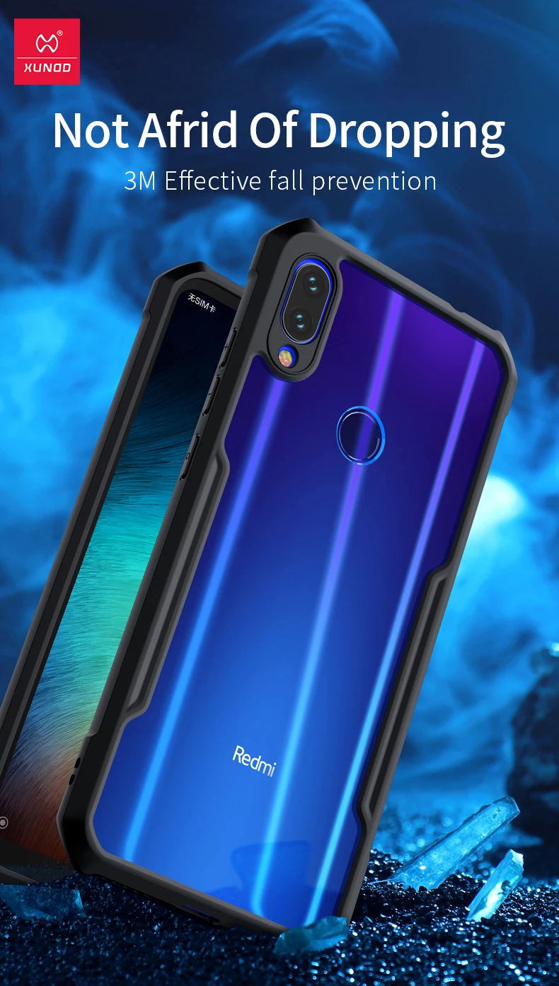 Чехол для телефона xiaomi redmi K20 pro mi 9T Pro note 8 pro кольцевой защитный чехол бампер XUNDD прозрачный redmi K 20 чехол