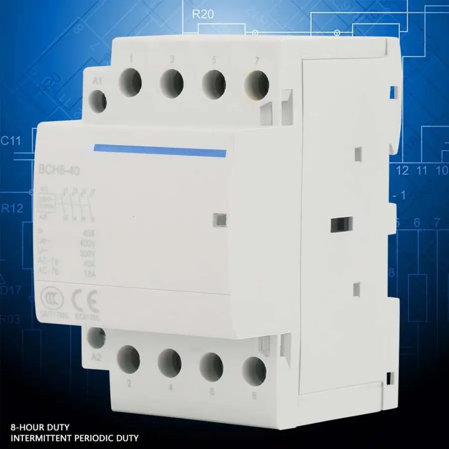 4 P 40A 24 V/230 V 50/60Hz AC контактор для дома 2NO2NC электрооборудования контактор