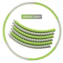 PENGROAD Съемный 6 секций тонкая талия обруч ДЛЯ ФИТНЕССА пена обруч Тренажерный зал Бодибилдинг Спорт Регулируемый Вес Фитнес оборудование