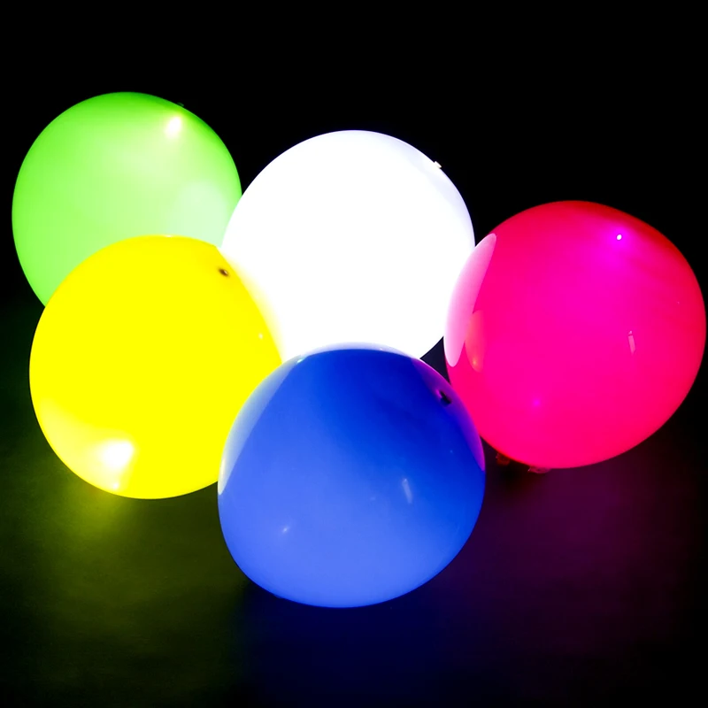 

50PCS Wedding Balloons LED Lighted Balloon 12 inches 3.2g Flashing Balloons for wedding party event decoration