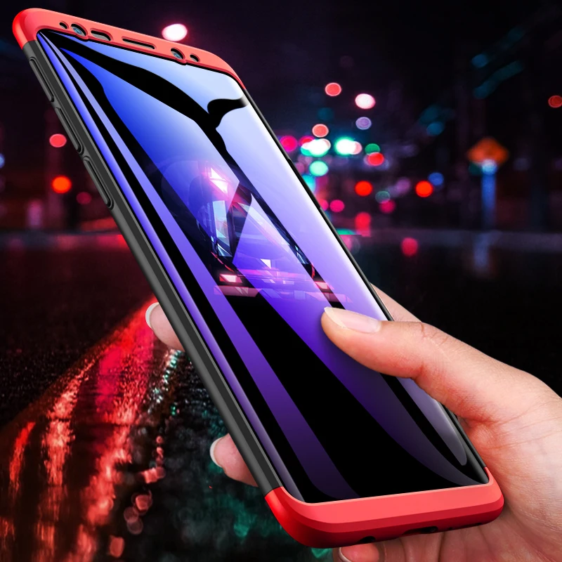 

GKK For Samsung Galaxy S9 Case 360 Full Protection Anti-knock Three in One Ultra Thin Hard Case For Samsung S9 Phone Cover Coque