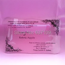 font b Customized b font 100pcs per lot 20 11cm printing letters Clear acrylic wedding