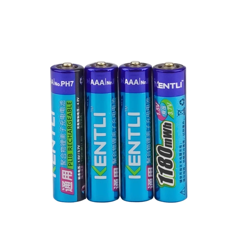 KENTLI 8 шт. 1 5 В aa aaa аккумуляторы литий ионный Литий полимерный аккумулятор + 4 слота