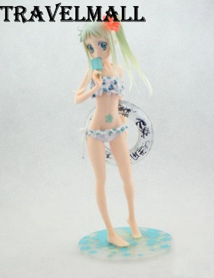 TraVelMall New in Box Anime Menma Honma Meiko 23cm PVC Action Figure Toy Model for Anohana The Flower We Saw That Day kids gift | Игрушки и