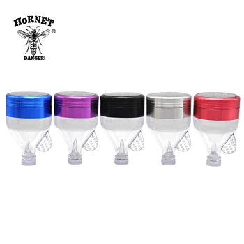 

1 X Aluminum Acrylic Funnel Tobacco Herb Grinder Spice Miller Crusher Cones Filling Smoking Miller Colorful Grinder