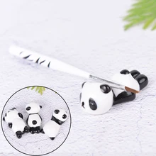 Горячая Милый Панда Маникюрный Инструмент для дизайна ногтей щетка для ногтей ручка стойка керамическая подставка держатель прекрасная Косметическая Ручка Поддержка высокое качество