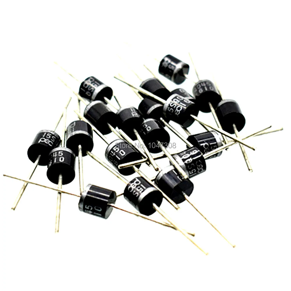 

20pcs 15amp 15A 45V Bypass Blocking Diode High Frequency Inverters High Efficiency Polarity Protection for DIY Solar Cells Panel