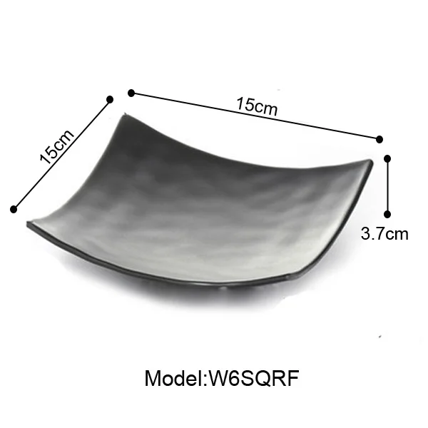 Квадратная тарелка для суши, японская посуда, тарелка для закусок, оригинальное холодное блюдо, тарелка А5, меламна, столовая посуда, тарелка - Цвет: W6SQRF