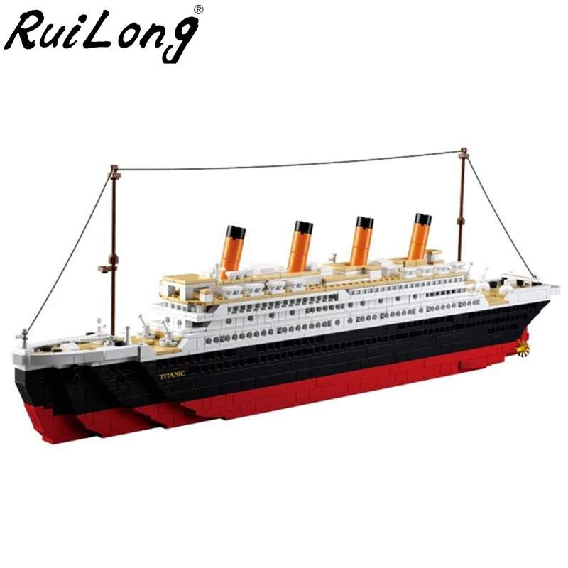 

New 1860pcs Diamond Titanic RMS ship 3D blocks Compatible With LegoINGLY Titanic Toys Kids Birthday Gifts Building Bricks Blocks