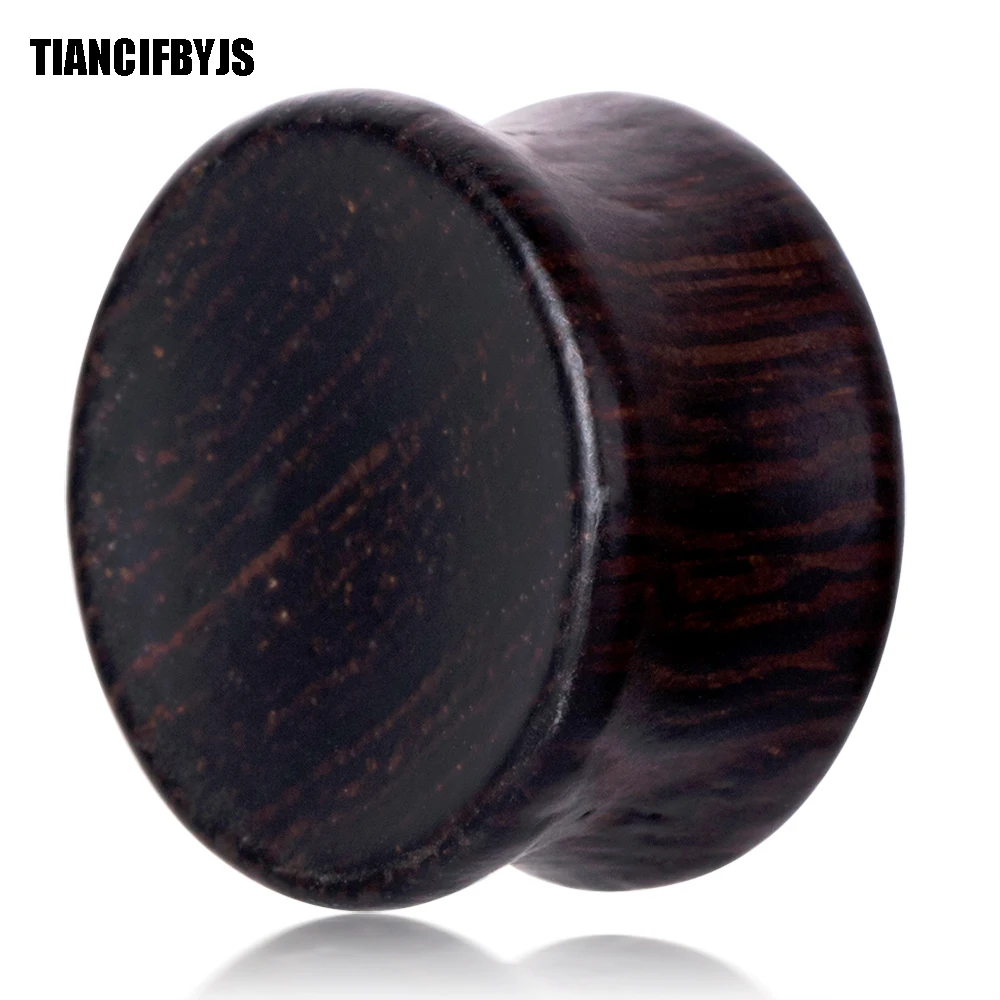 TIANCIFBYJS черная деревянная туннель для тела двойное расклешенное ушное