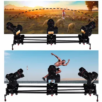 

S2 Camera Dolly Track Rail Slider Carbon Follow Focus for Profissional Photography Studio DV DSLR Interview Vlog Youtube Video