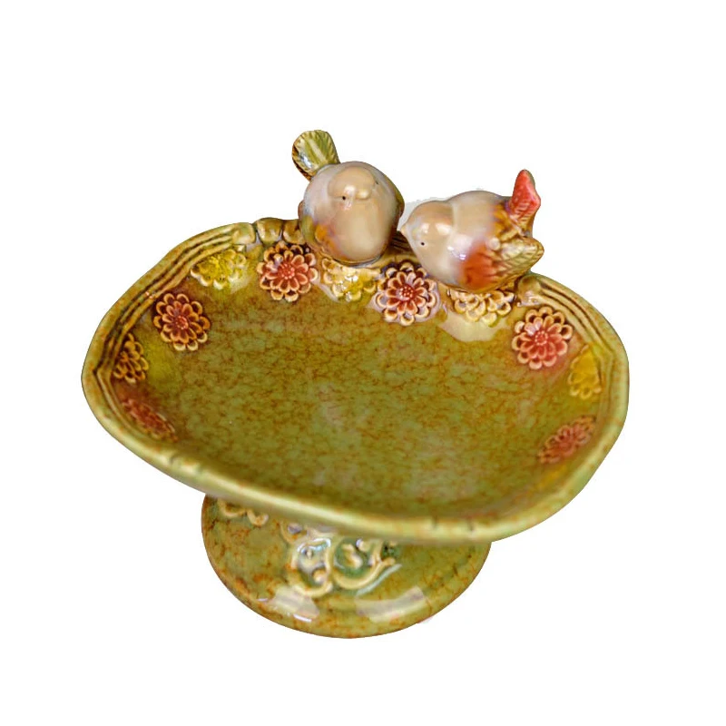 

Nordic Porcelain Figurine Soap Box Ceramic Birds Statue Room Decor Craft Ornament Accessories Daily Life Washroom Ceramic Decor
