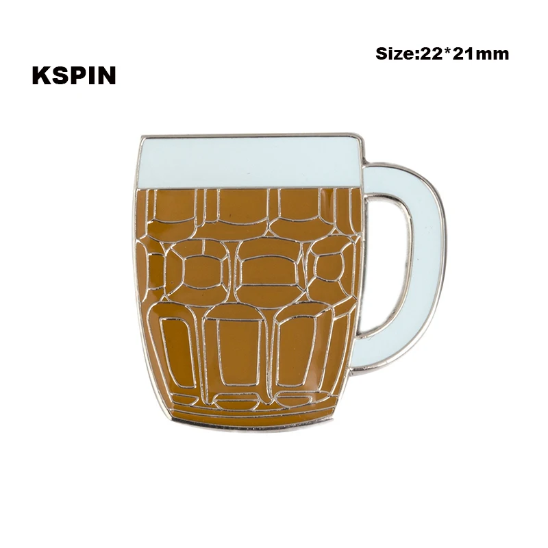 

Beer Cup Badge pin badge Brooch Icons XY0067