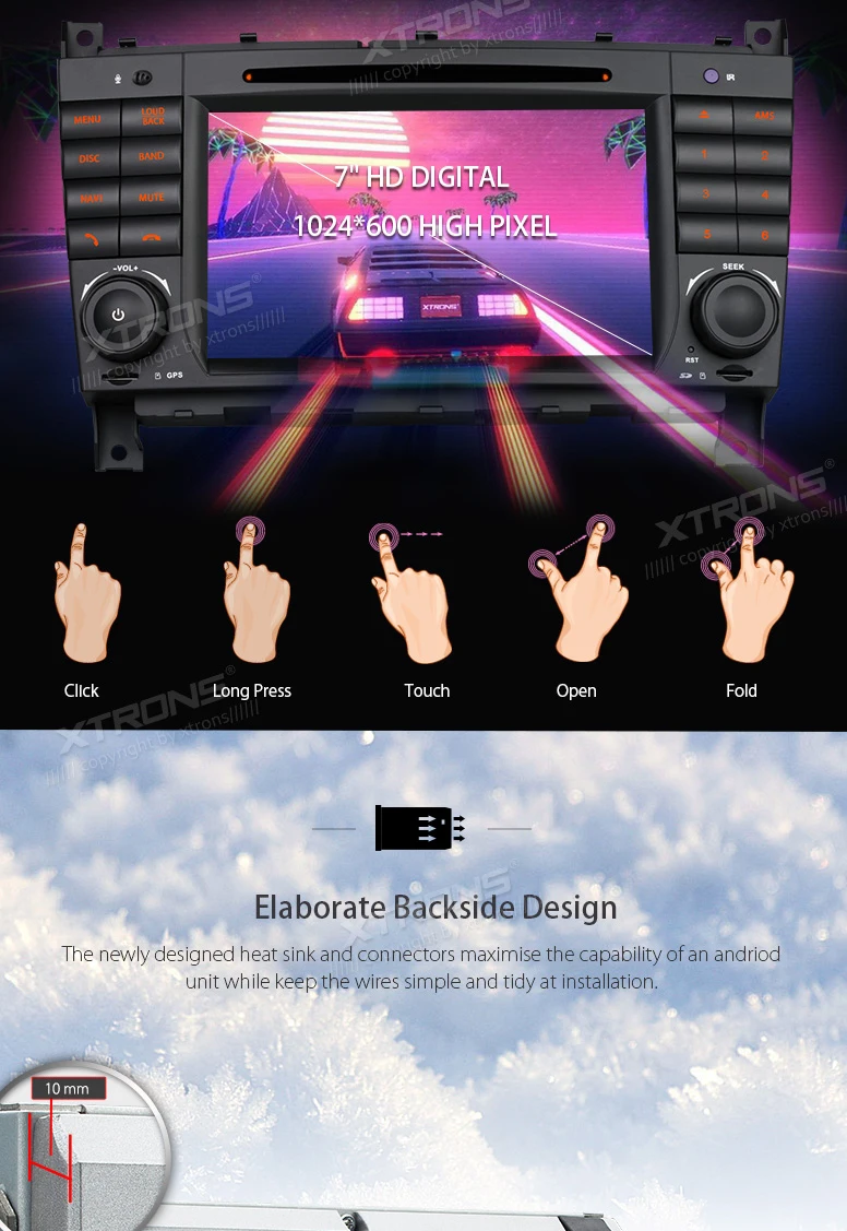 Discount XTRONS 2 Din 7" HD Android 7.1 Radio GPS HDMI Car DVD Player for Mercedes Benz W209 W203 C180 C200 C220 C230 C240 C250 C270 W463 8 Discount XTRONS 2 Din 7" HD Android 7.1 Radio GPS HDMI Car DVD Player for Mercedes Benz W209 W203 C180 C200 C220 C230 C240 C250 C270 W463 8