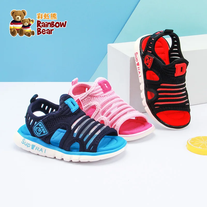 Летние сандалии для мальчиков Удобная повседневная детская обувь на мягкой подошве для девочек# R9L0730