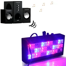 18 leds sound control led colorful/ White Stage Light Disco Strobe Light Flash Light Club Stage Lighting Effect EU/US Plug
