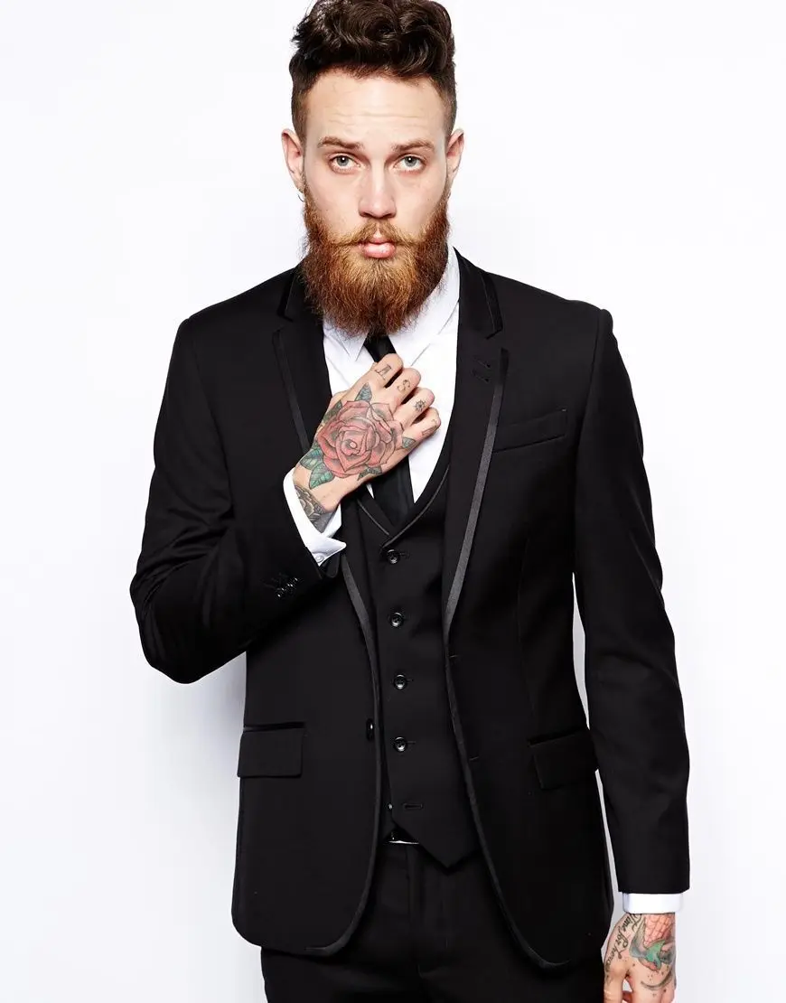 Terno Para Casamento font b Custom b font font b Made b font Black Men Slim