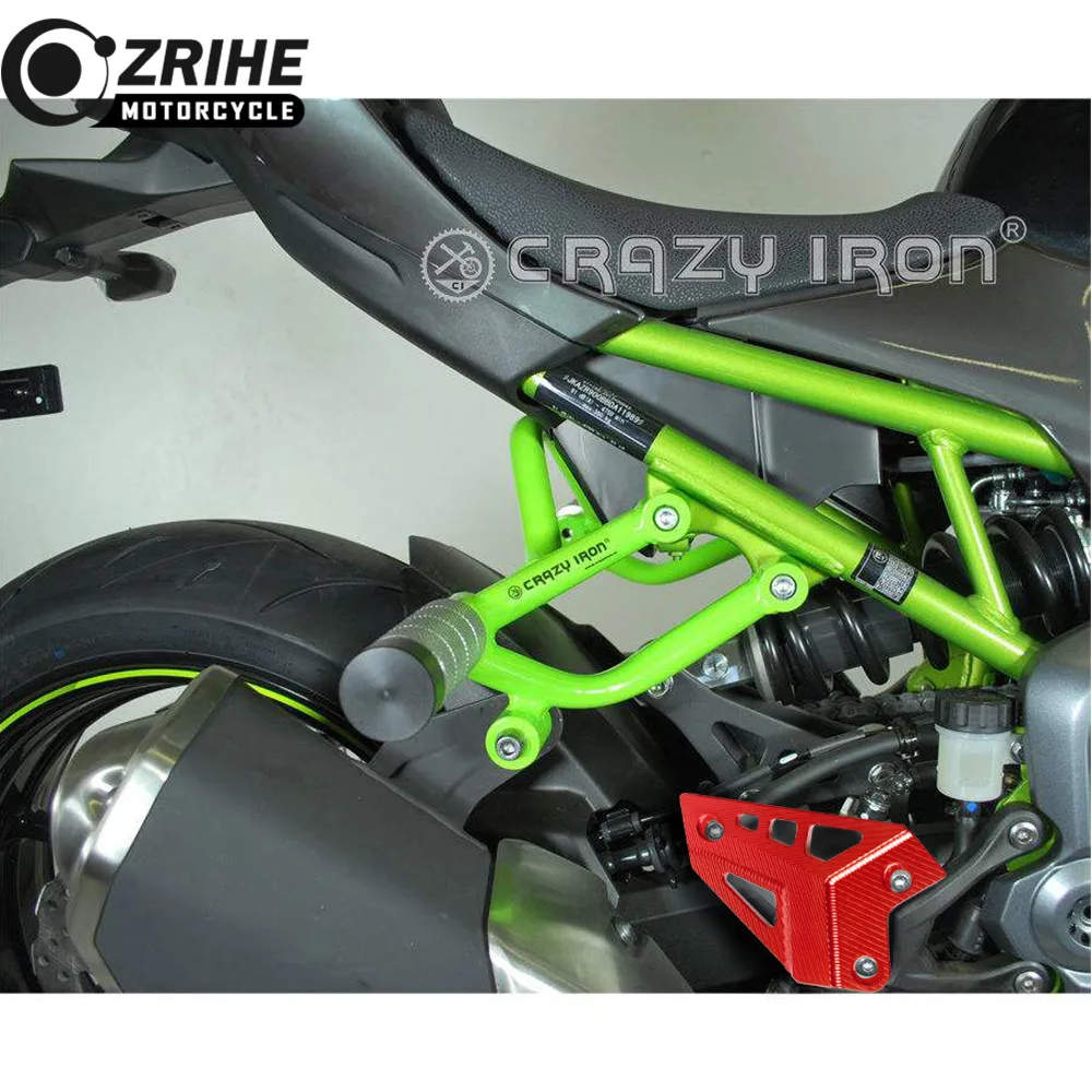 For Kawasaki Z900 2017 LOGO z900 Foot Peg Protector Heel Protective Cover Guard z900 z 900 Motorcycle Accessories