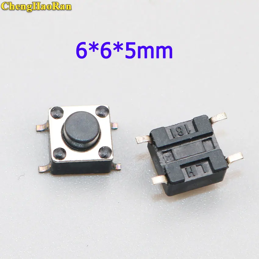 

ChengHaoRan 20-100pcs 6*6*5mm micro switch 6X6X5mm Tactile Tact Push Button Micro Switch Momentary Push Button