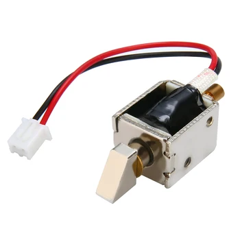 

New DC12V 0.5A Mini Small Electric Bolt Magnetic Solenoid Lock Push-Pull Cylindrical Cabinet Door Lock