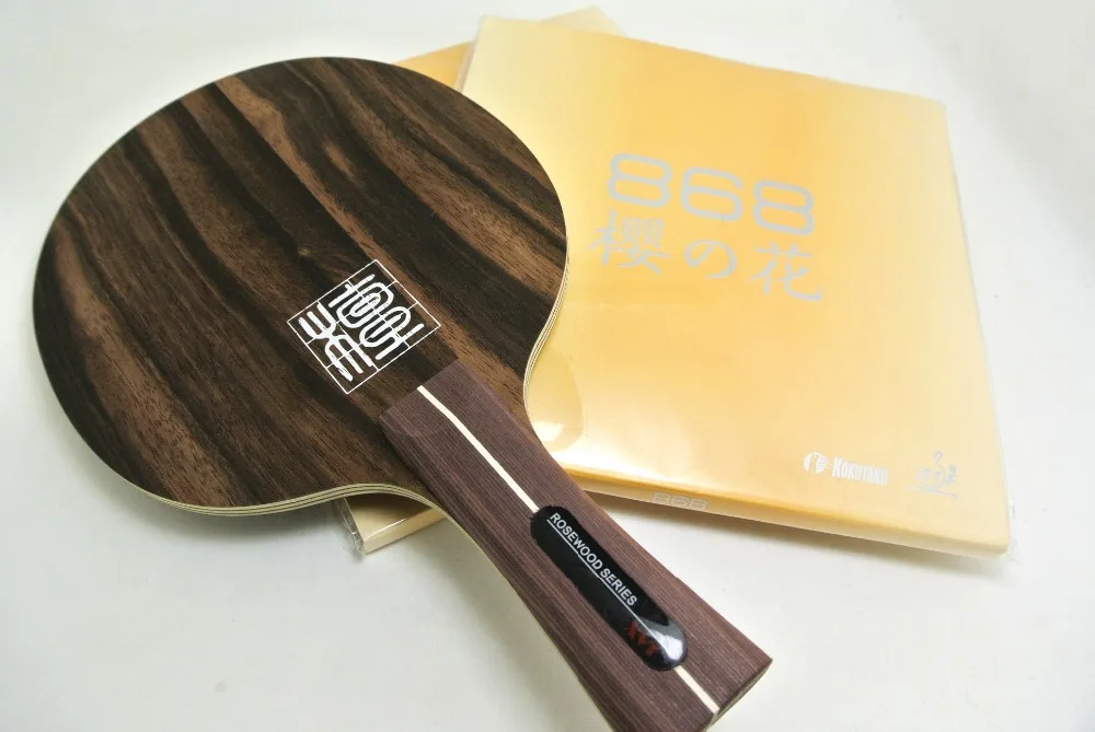 

Sale Original XVT Ebony 7 Carbon + KOKUTAKU 868 Rubber Table Tennis Racket/ ping pong Racket Send Cover Case Free Shipping