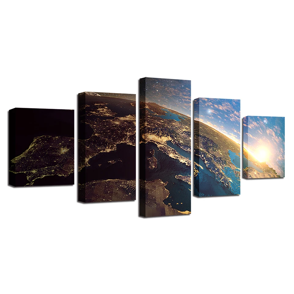 Canvas-Pictures-Wall-Art-5-Pieces-Earth-Planets-Sunshine-Beautiful-Scenery-Painting-Frame-Modular-HD-Printing (4)