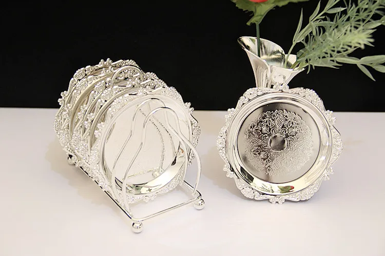 

Mini Silver / Gold Plated Metal Cake Plate Tray for Wedding or Events Dessert Fruit Holder