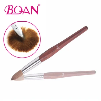 

BQAN Superior #24 Pure Sable Hair Acrylic Nail Art Brush Draw Pen Nail Brush 100% pure kolinsky Red Wooden Handle Manicure Art