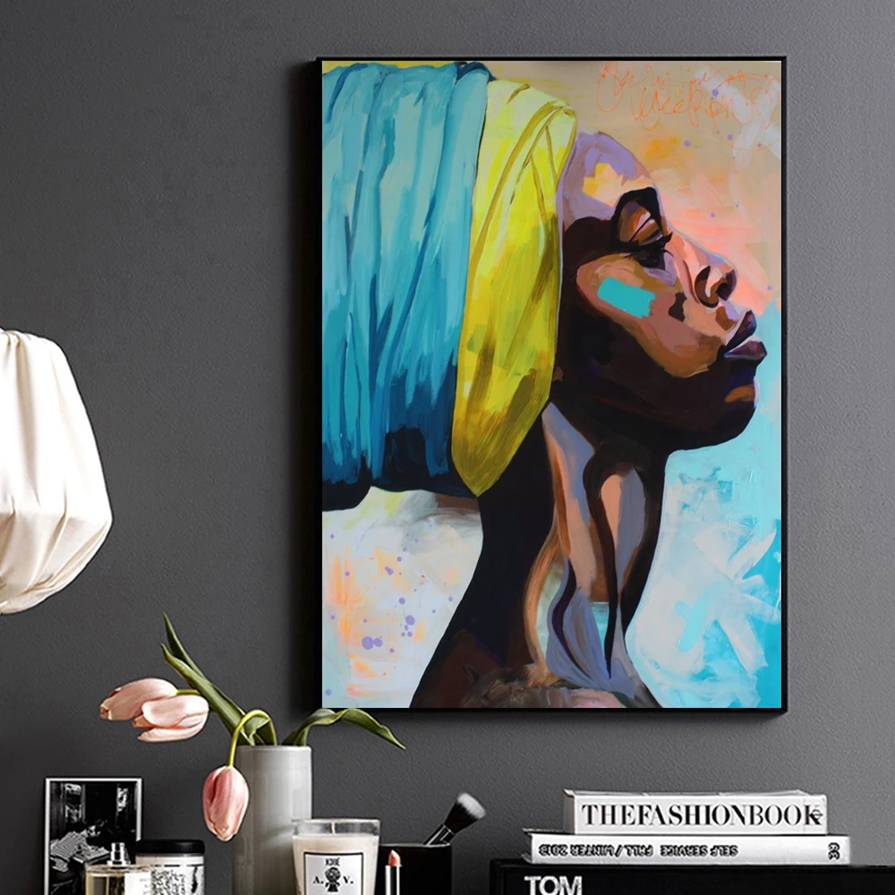 Созерцатель афро-Американский портрет стены искусства холст печать картина маслом для домашнего декора для спальни офиса Настенный декор Прямая поставка