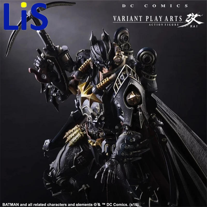 

Lis Steampunk Batman Play Arts Kai Action Figure PVC Toys 270mm Anime Movie Model Steampunk Bat Man Playarts Kai Christmas gift