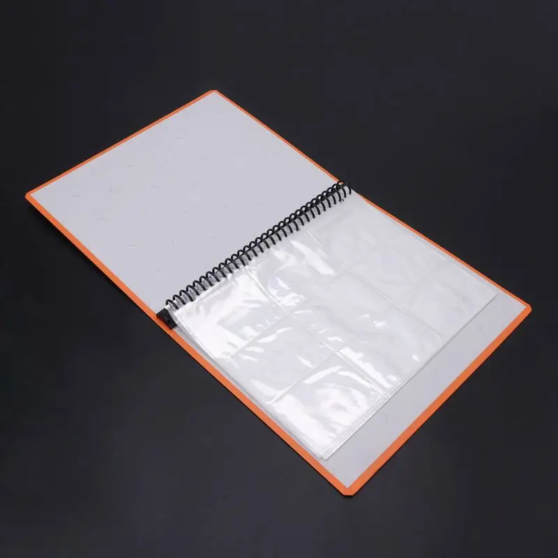 Съемный 9-Pocket Blank Binder Silver Series Page Protector для стандартных игровых карт