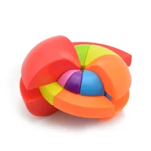 Многоцветный Nautilus Stickerless 3x3 скоростной магический куб Твист Головоломка Игрушка Головоломка 3D IQ игра дети подарок странное творчество ABS