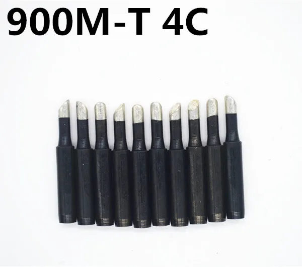 FEORLO 10pcs Black 936 soldering Iron Tips 900M-T-4C Edition horseshoe flat For Hakko Soldering Rework Station | Инструменты