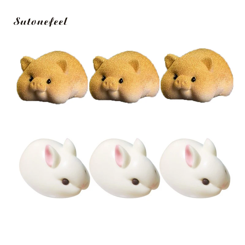 

Silicone Mousse Mold Rabbit Pig Shape Cake Form Mold Dessert Brownie Baking Moulds Pan Cake Decorating Tools
