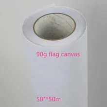 90 г для печати струйный принт флаги полиэстер дисплей ткань рулон 50in