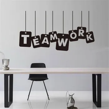 Home Decor Hot Removable TEAM WORK Words Wall Stickers Decal Home Decor Vinyl Art Mural Wall Sticker Mirror HX0304